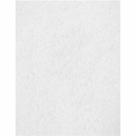 Genuine Joe Genuine Joe Floor Pads, f/Polishing, 14inx20in, White, 5PK GJOH8054